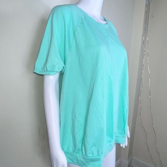 Lane Bryant Livi Activewear Poof Short Sleeve Banded Bottom Slub Shirt (18/20) - Picture 4 of 10